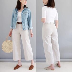 Mod Ref Wide Leg Cropped Chino Pants